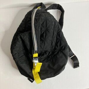 Fiorelli Sport Small Quilted Backpack Bag Women's Sporty Cute Black Yellow